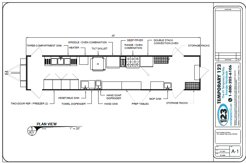 40 ft Bulk Kitchen